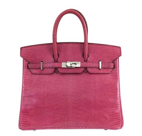 Hermès Birkin 25 Fuchsia Lizard 